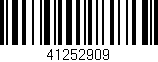 Código de barras (EAN, GTIN, SKU, ISBN): '41252909'