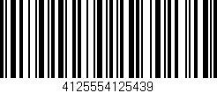 Código de barras (EAN, GTIN, SKU, ISBN): '4125554125439'