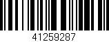 Código de barras (EAN, GTIN, SKU, ISBN): '41259287'