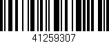 Código de barras (EAN, GTIN, SKU, ISBN): '41259307'