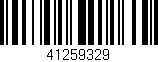 Código de barras (EAN, GTIN, SKU, ISBN): '41259329'