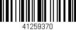 Código de barras (EAN, GTIN, SKU, ISBN): '41259370'