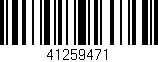 Código de barras (EAN, GTIN, SKU, ISBN): '41259471'
