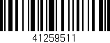 Código de barras (EAN, GTIN, SKU, ISBN): '41259511'