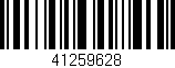 Código de barras (EAN, GTIN, SKU, ISBN): '41259628'