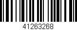 Código de barras (EAN, GTIN, SKU, ISBN): '41263268'