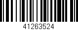 Código de barras (EAN, GTIN, SKU, ISBN): '41263524'