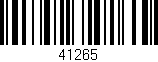 Código de barras (EAN, GTIN, SKU, ISBN): '41265'