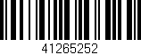 Código de barras (EAN, GTIN, SKU, ISBN): '41265252'
