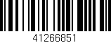 Código de barras (EAN, GTIN, SKU, ISBN): '41266851'