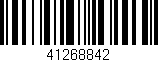 Código de barras (EAN, GTIN, SKU, ISBN): '41268842'