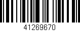 Código de barras (EAN, GTIN, SKU, ISBN): '41269670'