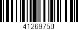 Código de barras (EAN, GTIN, SKU, ISBN): '41269750'