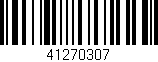 Código de barras (EAN, GTIN, SKU, ISBN): '41270307'