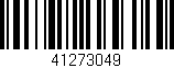 Código de barras (EAN, GTIN, SKU, ISBN): '41273049'