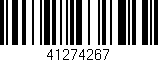 Código de barras (EAN, GTIN, SKU, ISBN): '41274267'