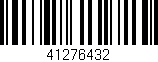 Código de barras (EAN, GTIN, SKU, ISBN): '41276432'