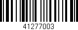 Código de barras (EAN, GTIN, SKU, ISBN): '41277003'