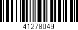 Código de barras (EAN, GTIN, SKU, ISBN): '41278049'