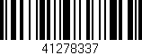 Código de barras (EAN, GTIN, SKU, ISBN): '41278337'