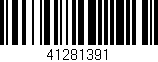 Código de barras (EAN, GTIN, SKU, ISBN): '41281391'