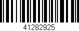 Código de barras (EAN, GTIN, SKU, ISBN): '41282925'