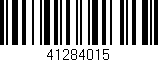 Código de barras (EAN, GTIN, SKU, ISBN): '41284015'