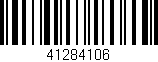 Código de barras (EAN, GTIN, SKU, ISBN): '41284106'