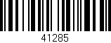 Código de barras (EAN, GTIN, SKU, ISBN): '41285'
