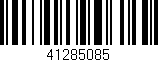 Código de barras (EAN, GTIN, SKU, ISBN): '41285085'