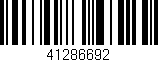Código de barras (EAN, GTIN, SKU, ISBN): '41286692'