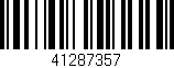 Código de barras (EAN, GTIN, SKU, ISBN): '41287357'