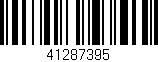 Código de barras (EAN, GTIN, SKU, ISBN): '41287395'