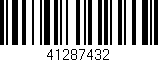 Código de barras (EAN, GTIN, SKU, ISBN): '41287432'