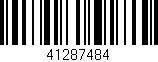 Código de barras (EAN, GTIN, SKU, ISBN): '41287484'