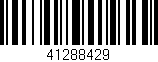 Código de barras (EAN, GTIN, SKU, ISBN): '41288429'