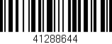 Código de barras (EAN, GTIN, SKU, ISBN): '41288644'