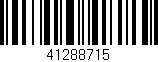 Código de barras (EAN, GTIN, SKU, ISBN): '41288715'