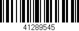 Código de barras (EAN, GTIN, SKU, ISBN): '41289545'