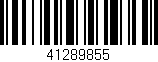 Código de barras (EAN, GTIN, SKU, ISBN): '41289855'