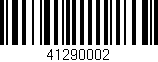 Código de barras (EAN, GTIN, SKU, ISBN): '41290002'