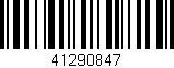 Código de barras (EAN, GTIN, SKU, ISBN): '41290847'