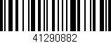 Código de barras (EAN, GTIN, SKU, ISBN): '41290882'
