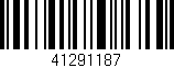 Código de barras (EAN, GTIN, SKU, ISBN): '41291187'