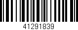 Código de barras (EAN, GTIN, SKU, ISBN): '41291839'