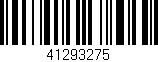 Código de barras (EAN, GTIN, SKU, ISBN): '41293275'