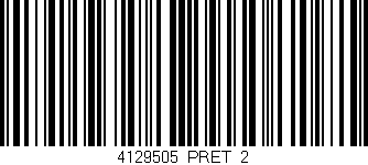 Código de barras (EAN, GTIN, SKU, ISBN): '4129505/PRET_2'