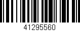 Código de barras (EAN, GTIN, SKU, ISBN): '41295560'