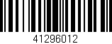 Código de barras (EAN, GTIN, SKU, ISBN): '41296012'