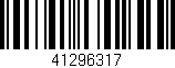 Código de barras (EAN, GTIN, SKU, ISBN): '41296317'
